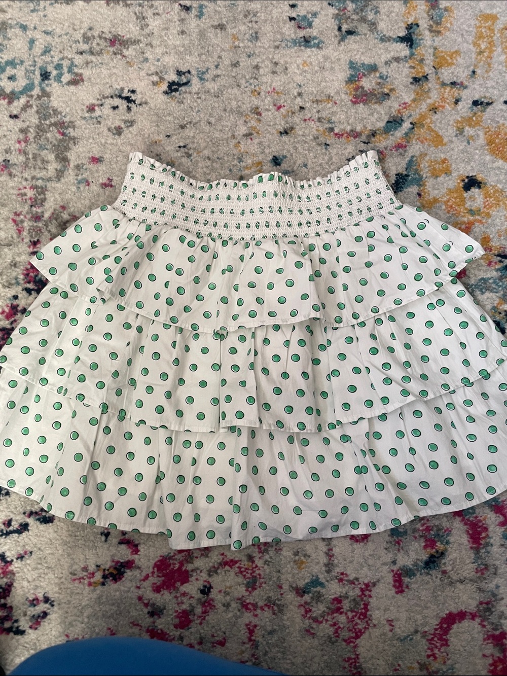 Roller Rabbit Siggy Green Circles Skirt - Picture 3 of 6